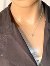 Sold-Tiffany 
Co Elsa Peretti Silver 925 Bean Necklace