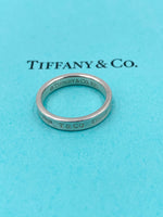 Sold-Tiffany 
Co 925 Silver 1837 Narrow Ring Size 8.75