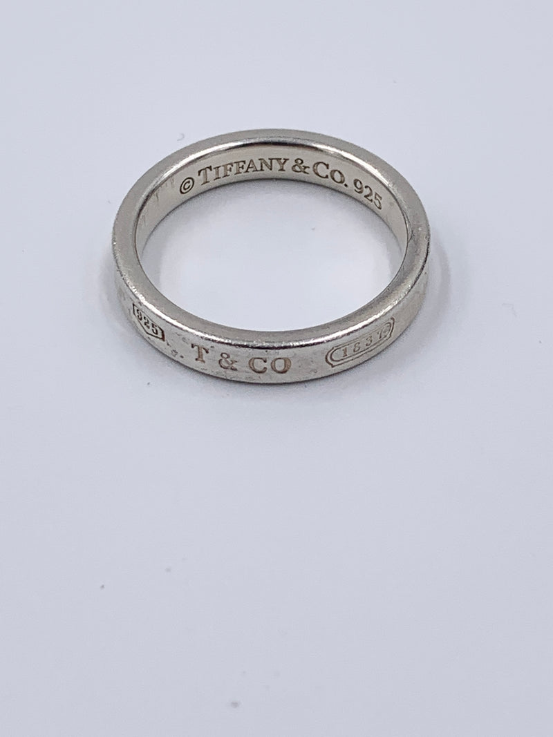 Sold-Tiffany 
Co 925 Silver 1837 Narrow Ring Size 8.75