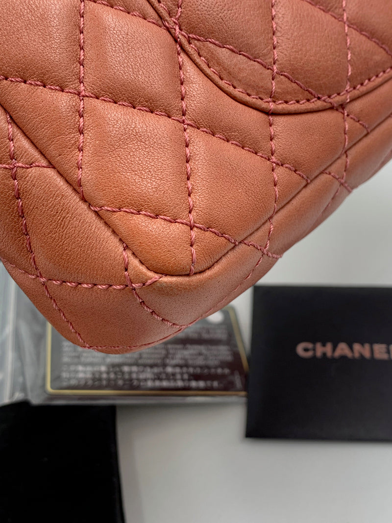 CHANEL CC Flap Bag - Dark Pink (Salmon Pink) SHW