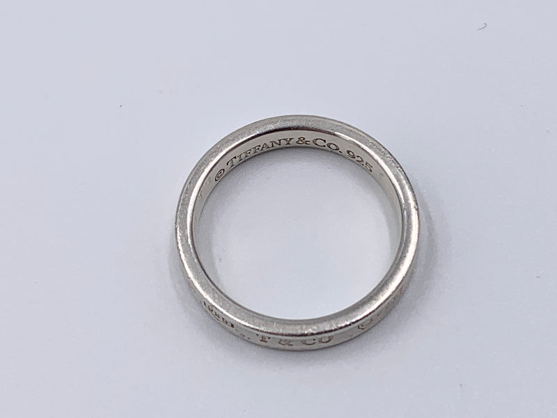 Sold-Tiffany 
Co 925 Silver 1837 Narrow Ring Size 8.75