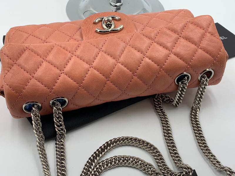 CHANEL CC Flap Bag - Dark Pink (Salmon Pink) SHW