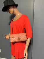 CHANEL CC Flap Bag - Dark Pink (Salmon Pink) SHW