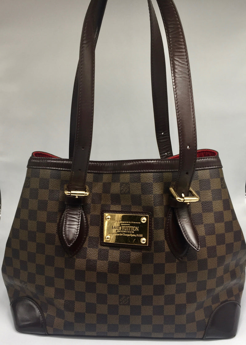 Sold-LOUIS VUITTON Damier Ebene Hampstead MM N51204