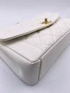 Sold-CHANEL Caviar Medium Diana White in Gold Hardware