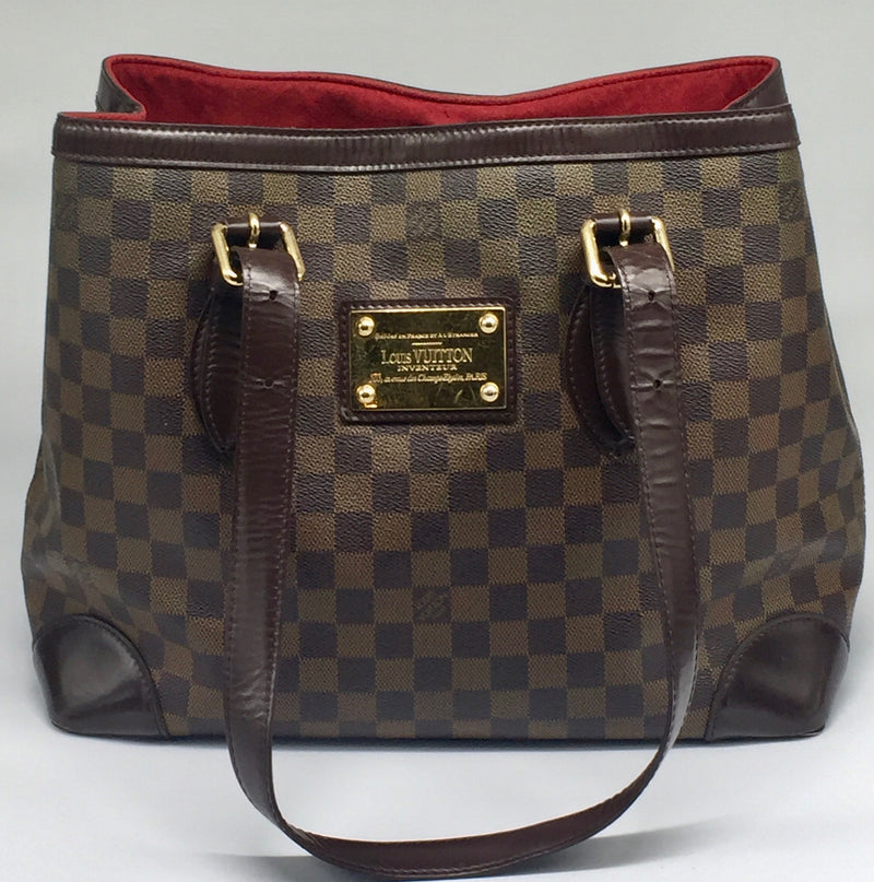 Sold-LOUIS VUITTON Damier Ebene Hampstead MM N51204