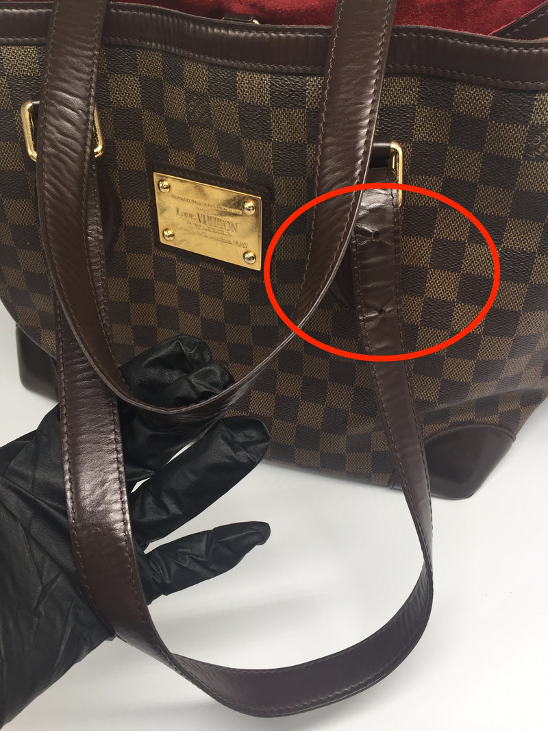 Sold-LOUIS VUITTON Damier Ebene Hampstead MM N51204