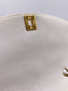 Sold-CHANEL Caviar Medium Diana White in Gold Hardware