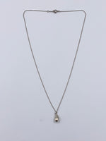 Sold-Tiffany 
Co 925 Silver Elsa Peretti Tear drop Pendant Necklace