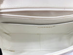 Sold-CHANEL Caviar Medium Diana White in Gold Hardware