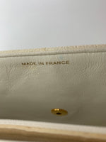 Sold-CHANEL Caviar Medium Diana White in Gold Hardware