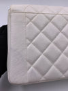 Sold-CHANEL Caviar Medium Diana White in Gold Hardware