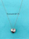 Tiffany 
Co Elsa Peretti Solid Full Heart Pendant Necklace