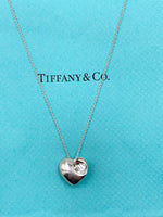 Tiffany 
Co Elsa Peretti Solid Full Heart Pendant Necklace