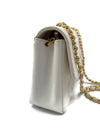 Sold-CHANEL Caviar Medium Diana White in Gold Hardware