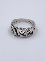 Sold-Tiffany 
Co 925 Silver Paloma Picasso Loving Heart Ring Size 7