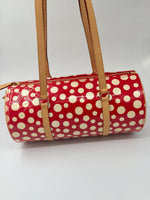 Sold-Louis Vuitton Monogram Vernis Kusama Dots Infinity Papillon Red M91425