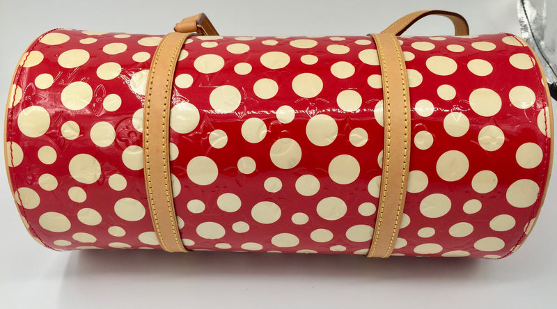 Sold-Louis Vuitton Monogram Vernis Kusama Dots Infinity Papillon Red M91425