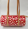 Louis Vuitton Monogram Vernis Kusama Dots Infinity Papillon Red Handbag