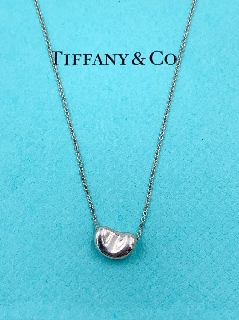 Sold-Tiffany 
Co Elsa Peretti Bean Necklace