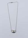 Sold-Tiffany 
Co Elsa Peretti 925 Silver 18mm Large Bean Necklace