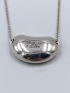 Sold-Tiffany 
Co Elsa Peretti 925 Silver 18mm Large Bean Necklace