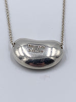 Sold-Tiffany 
Co Elsa Peretti 925 Silver 18mm Large Bean Necklace