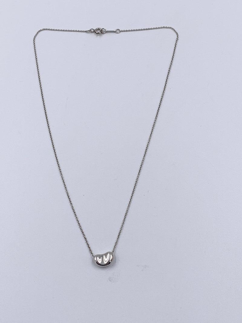 Sold-Tiffany 
Co Elsa Peretti Bean Necklace