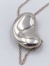 Sold-Tiffany 
Co Elsa Peretti 925 Silver 18mm Large Bean Necklace