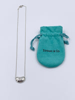 Sold-Tiffany 
Co Elsa Peretti 925 Silver 18mm Large Bean Necklace