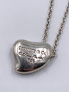 Tiffany 
Co Elsa Peretti Silver Solid Full Heart Pendant Necklace