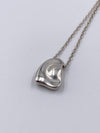 Tiffany 
Co Elsa Peretti Silver Solid Full Heart Pendant Necklace