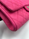 Sold-CHANEL Classic Quilted Flap Pink Caviar Shoulder Bag/Clutch with Chain Strap