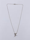 Sold-Tiffany 
Co 925 Silver Paloma Picasso X Kiss Small Size Pendant Necklace