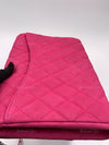 Sold-CHANEL Classic Quilted Flap Pink Caviar Shoulder Bag/Clutch with Chain Strap