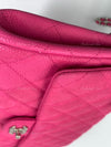 Sold-CHANEL Classic Quilted Flap Pink Caviar Shoulder Bag/Clutch with Chain Strap