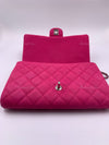 Sold-CHANEL Classic Quilted Flap Pink Caviar Shoulder Bag/Clutch with Chain Strap