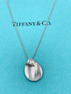 Sold-Tiffany 
Co 925 Silver Elsa Peretti Madonna Pendant Necklace