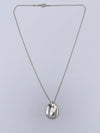 Sold-Tiffany 
Co 925 Silver Elsa Peretti Madonna Pendant Necklace