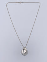 Sold-Tiffany 
Co 925 Silver Elsa Peretti Madonna Pendant Necklace