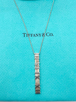 Tiffany 
Co 925 Silver Atlas Collection Bar with Necklace