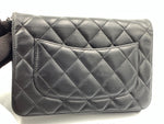 Sold-CHANEL Lambskin Wallet-on-the-chain WOC Crossbody Flap Bag - Black