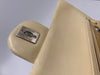 CHANEL Beige Calfskin Double Flap Shoulder Bag Silver Hardware