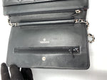 Sold-CHANEL Lambskin Wallet-on-the-chain WOC Crossbody Flap Bag - Black