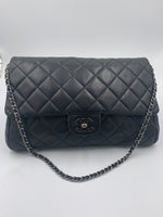 Chanel timeless clutch black two way bag shoulder bag