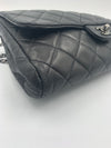 Sold-CHANEL Classic Quilted Flap Black Lambskin Shoulder Bag/Clutch