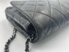 Sold-CHANEL Classic Quilted Flap Black Lambskin Shoulder Bag/Clutch