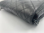 Sold-CHANEL Classic Quilted Flap Black Lambskin Shoulder Bag/Clutch