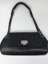 CHANEL East-West Accordion Flap bag black shoulder bag