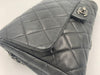 Sold-CHANEL Classic Quilted Flap Black Lambskin Shoulder Bag/Clutch